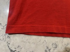 Vintage BVD Shirt Mens X-Large Red Pocket Crewneck Made in USA Single Stitch 90s