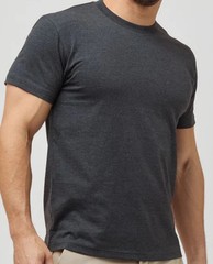 Fresh Clean Threads Short Sleeve Crew Neck 2XL-Charcoal