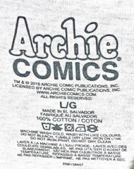 NWOT-Nostalgia 100% Cotton Archie Comics Mens Graphic T-Shirt- Size L/G