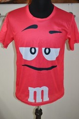 Adult Unisex M&M’s Chocolate Halloween Cosplay Costume 2 SIDE VIEW T-Shirt Small