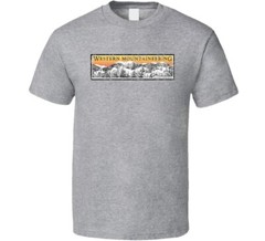 Western Mountaineering Camping Outdoors Lover Cool Trendy Worn Look T Shirt