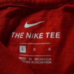 Nike Shirt Mens Large Red The Nike Tee Just Do It Graphic Swoosh T-Shirt Sports