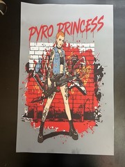 Pyro Princess DTF Heat Transfer 11×17 Inch Ready to Press Cold Peel