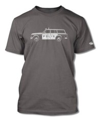 Volvo P220 Station Wagon Swedish Polis police 1962 – 69 T-Shirt – Men – Side Vie