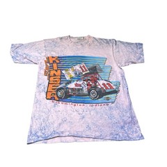 Vintage Steve Kinser Shirt Adult Size Small Tye Dye Single Stitch Crewneck Tee