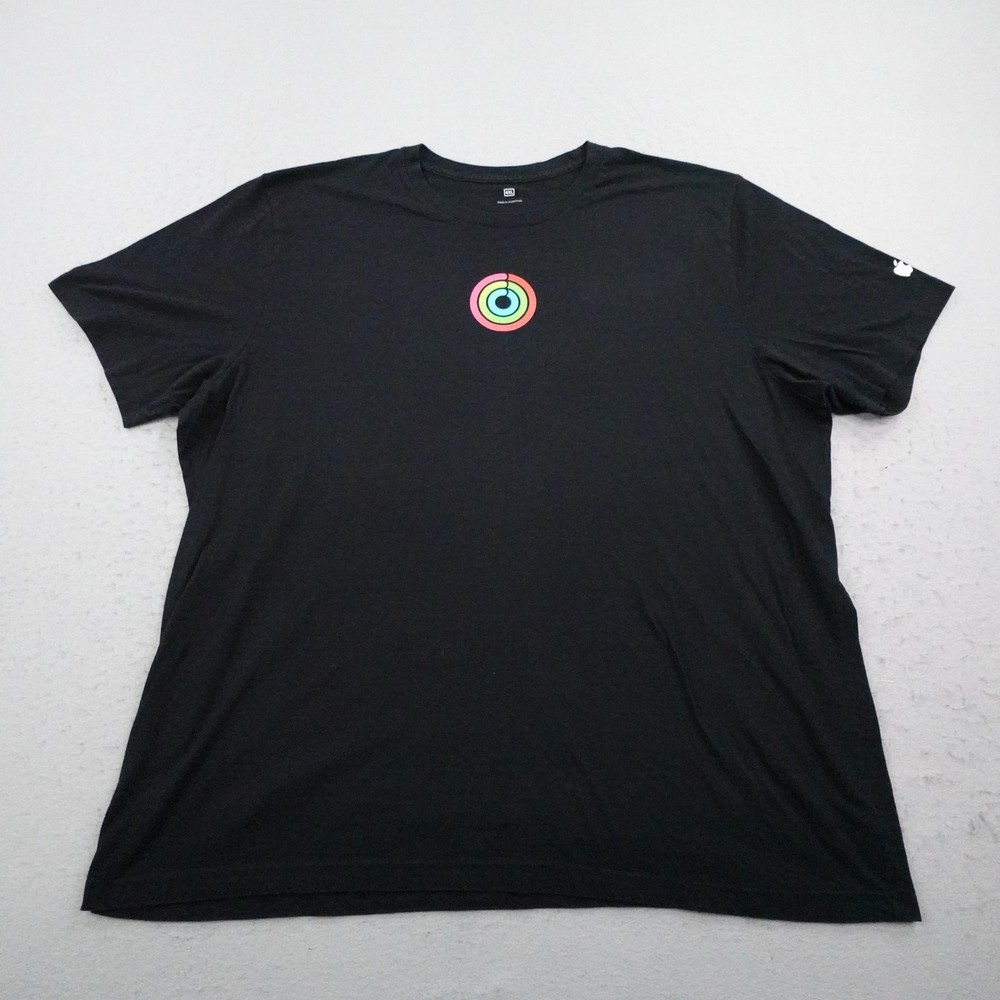 Apple Shirt Mens 4XL Black Close The Rings Challenge 1.0 Fitness Employee Tee