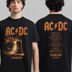 2 Sides AC-DC Back in Black Back in North America PWRUP T-Shirt HN958