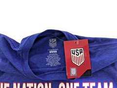 united States Soccer Federation USA Short Sleeve Slogan T-Shirt USSF269CT Size S