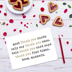 Funny & Sarcastic Thank You Card, Humorous Thank You Card for Doctor Nurse Teach