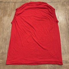 Vintage Fruit of the Loom Sleeveless Pocket T Shirt XXL Red Atlantic City