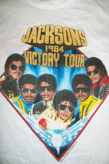 The Jackson 5 Band VICTORY TOUR Cotton White Full Size Unisex T Shirt J745