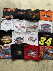 16PC Mixed NASCAR Tee/Hoodie Lot with Graphic T-Shirts Mixed Sizes 2000’s/Modern