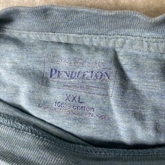 Pendleton Pocket T-Shirt Mens XL Blue Leather Logo XXL 100% Cotton Short Sleeve