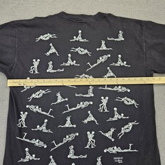 Fashion Victim Skeletons Men’s XL Shirt Vintage 90s Glows In The Dark Tee Boning