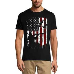 Men’s Graphic T-Shirt American Hunter’s Life – Us Flag – Hunting Eco-Friendly