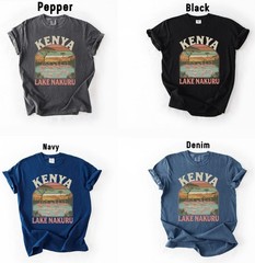 Vintage Kenya Lake Nakuru Shirt Travel Gift Kenya Trip Lover Tee