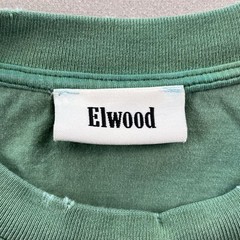 Elwood T-Shirt Mens XL Green Blank Relaxed Raw Hem Short Sleeve Single Stitch