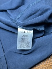 Orchard & Broome Peru Pima Cotton Stretch Tee Medium Navy Blue Designer