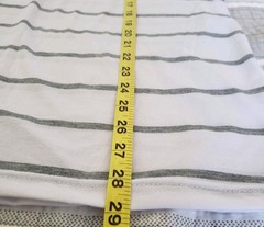 Mecca Mens V Neck T Shirt Striped Colorblock Vintage 90s Y2K Skate Streetwear L
