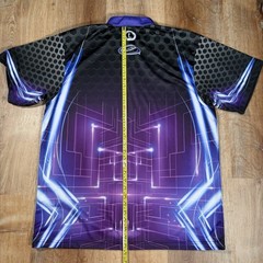 Storm Bowling Company Sublimated Jersey Size XL Quick 1/4 Zip Neon Bowler Shirt
