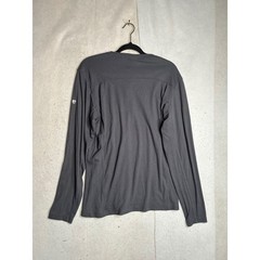 Kuhl Mens Long Sleeve Henley Shirt Gray Ribbed Performance Top Size M RN108846