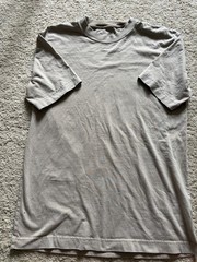 Hollister Men’s Heavyweight Boxy Fit Crew Neck Beige T-Shirt Size M tall