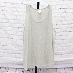 Knocker Men’s Solid Gray XL Grey Tank Top 100% Cotton Made in Bangladesh RN65914
