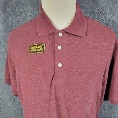 The Foundry Supply Co Adult Men’s Short Sleeve 3 Button Polo LT Autumn Burgundy