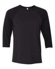 🔥 Bella + Canvas Men Three-quarter Sleeve Blend Baseball T Shirt Up To 2XL 3200