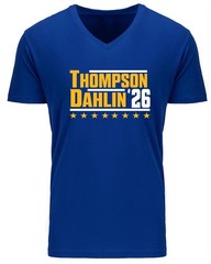 Tage Thompson Rasmus Dahlin Sabres MENS V-NECK Shirt T-Shirt Adult 2XL