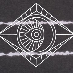 Beautiful Giant Devil’s Eye Series Mens Striped T-Shirt Crew Neck Sportwear Tee