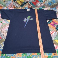 Vintage 2001 Alore Hummingbird T-Shirt Men’s Medium Navy Blue Made in USA
