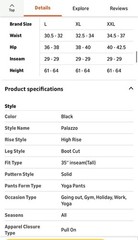 SEVEGO Women’s Bootcut Yoga Dress Pants Inseam High Waist Stretch Work XXL Blk