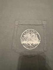 Live Oak Brand Comfort Colors T-Shirt Size Small Tied to The South NEW Gray