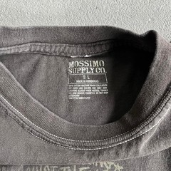 Mossimo Suply Skull Graphic T Shirt Grunge Punk Word Art Tee Black Size Large