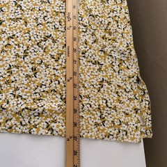 J Jill Wearever Collection Floral Sleeveless Top Size L Yellow Garden Cottage