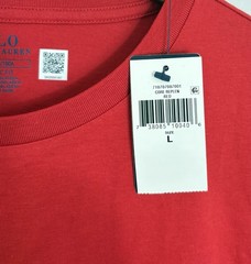 NWT Polo Ralph Lauren Men’s Large Core Replen Red Short Sleeve T-Shirt Tee