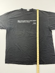 Vintage 1999 Delta Shirt Mens 2XL Black GodSpeaks Best Seller Tee Christian