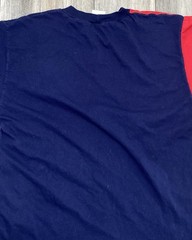 Vintage Mani Hile Color Block T Shirt Mens S Red White Blue Graphic Tee Texas