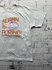 Vintage Tagaytay City Philippines Normal Is Boring White T Shirt Men’s Size L