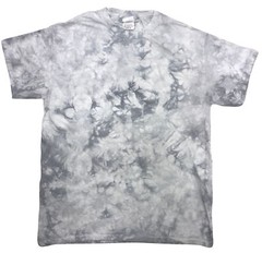 Crystal Wash Tie Dye Shirt Colorful Silver T-Shirt