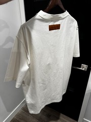 Louis Vuitton Embossed LV Logo T-Shirt White XXL