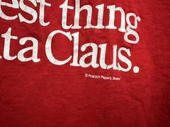 Christmas Holiday T Shirt Dad Funny Large Red Short Sleeve Humor Santa Claus USA