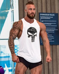 Men Workout Tank Top Gym Muscle Tee Fitness Vest Bodybuilding Sleeveless T Shirt