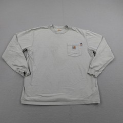 Carhartt FR Shirt Mens Large Gray Long Sleeve Flame Resistant Cat 2 Work Force