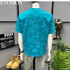 Men’s Premium Cotton Short Sleeve Tee Textured Casual Loose Fit Summer T-Shirt