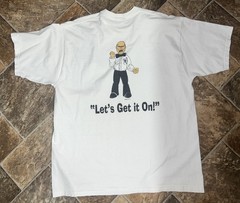 VTG Fruit Of The Loom Lofteez Tee Crewneck Fighting Fourth “Let’s Get It On” XL