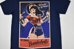 DC Comics Mens Wonder Woman DC Comics Bombshells Shirt New M, XL