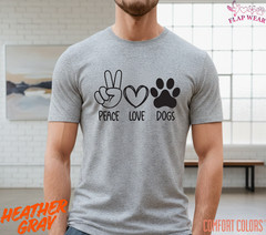 Unisex Peace Love Dogs T SHIRT,T shirt women,T shirt men,T shirt vintage Mom Dad