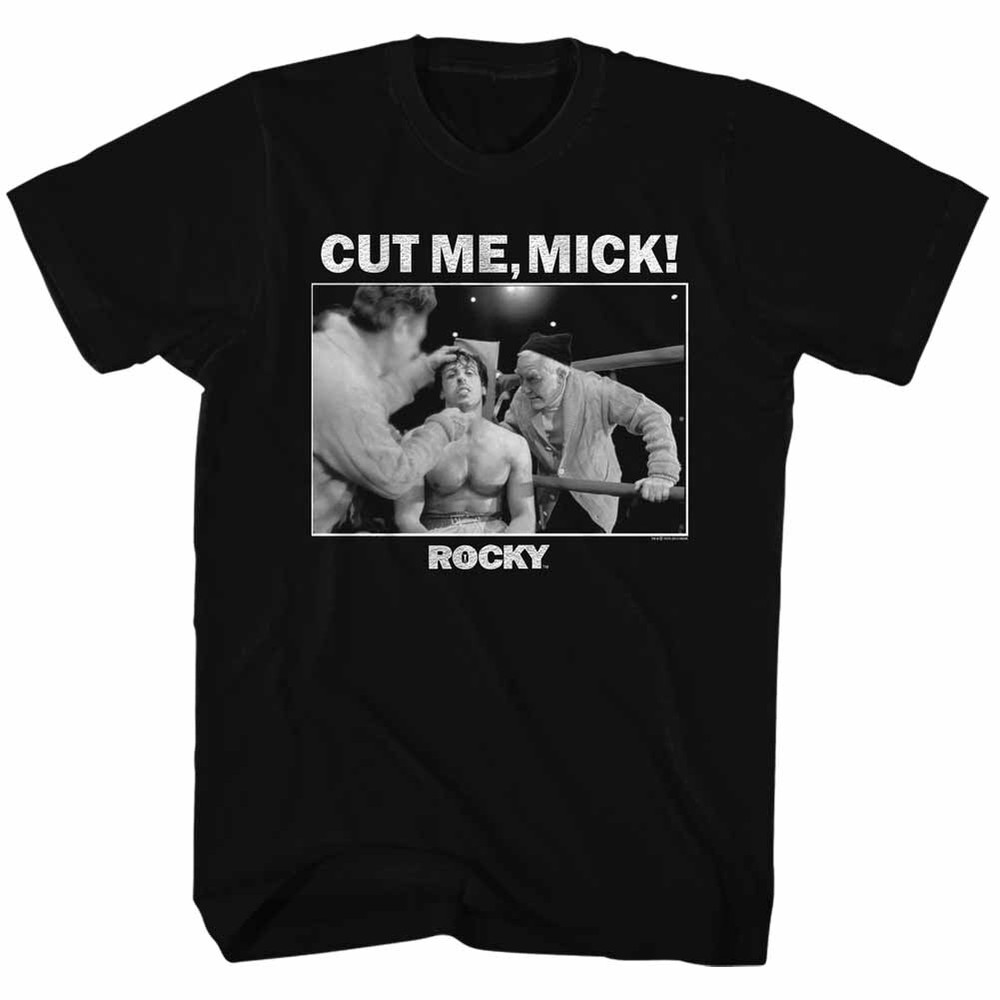 Rocky Movie Rocky Balboa In Ring Round 14 Cut Me MICK Men’s T Shirt